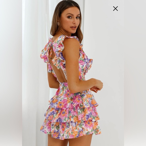 Floral Ruffle Dress - Picture 2 of 2